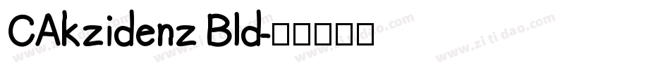 CAkzidenz Bld字体转换